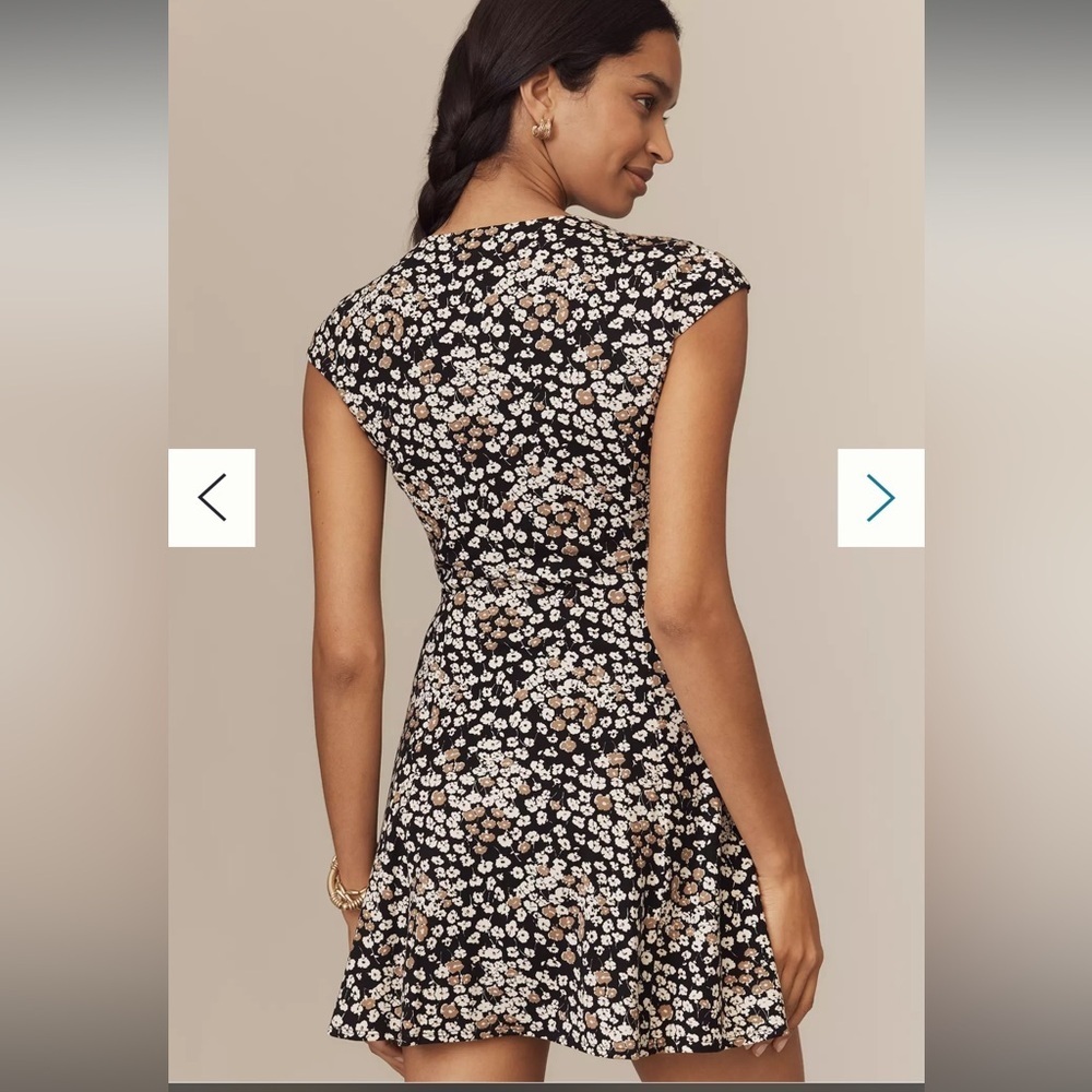 Reformation Yves Knit Mini Dress Medium Juno NWT - Picture 3 of 6
